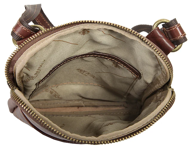 Piké Umhängetasche echt Leder, Made in Italy