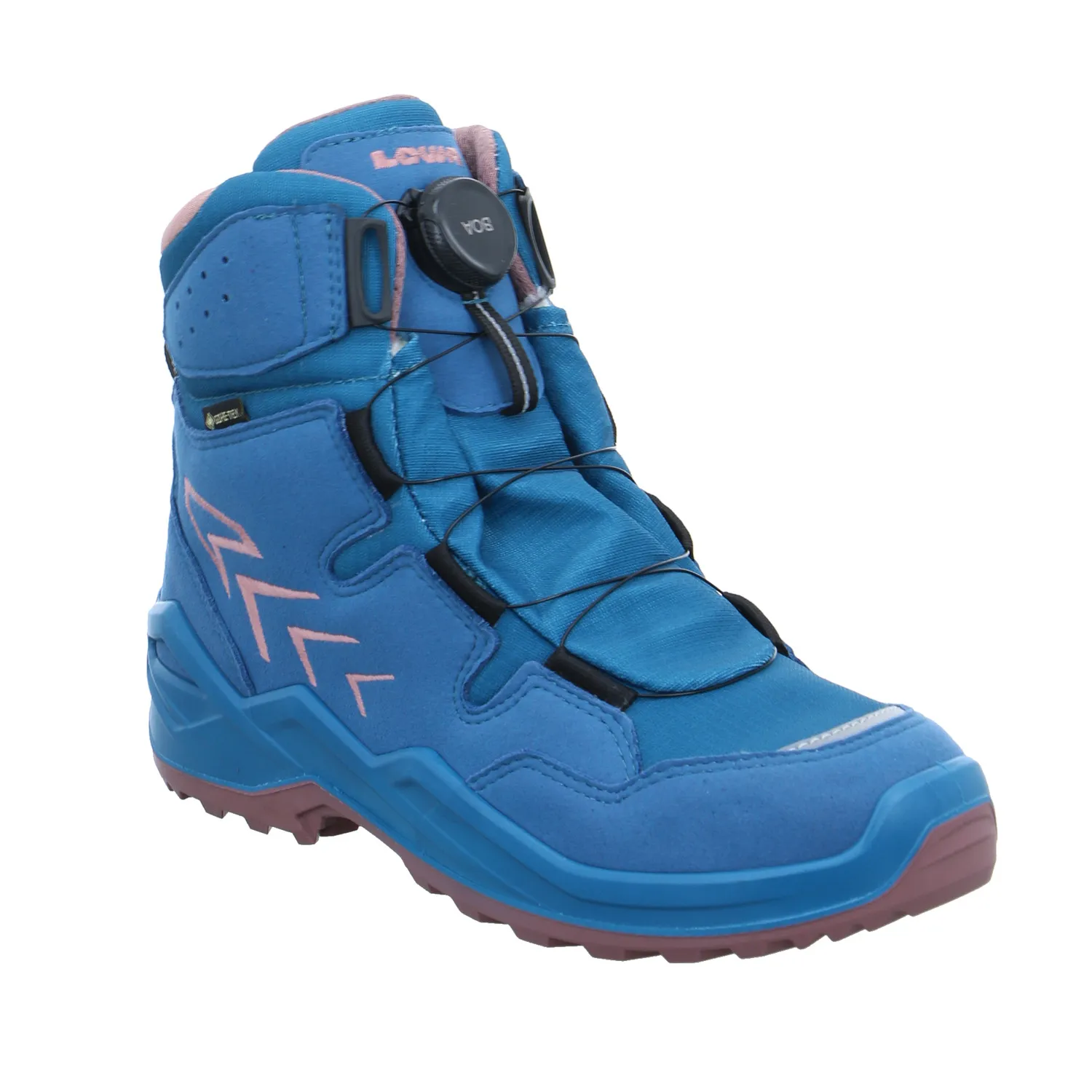 LOWA Mädchen-Snowboot Membrane Türkis Textil  Winterstiefel
