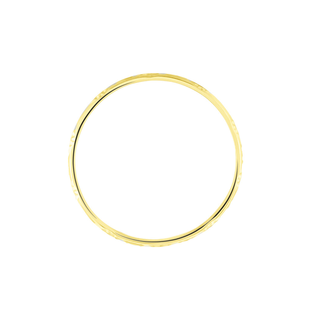 Alliance Clotilde Ruban Plat Or Bicolore