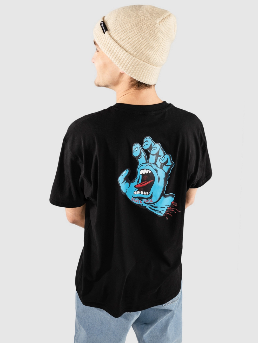 Santa Cruz Screaming Hand Chest T-Shirt black