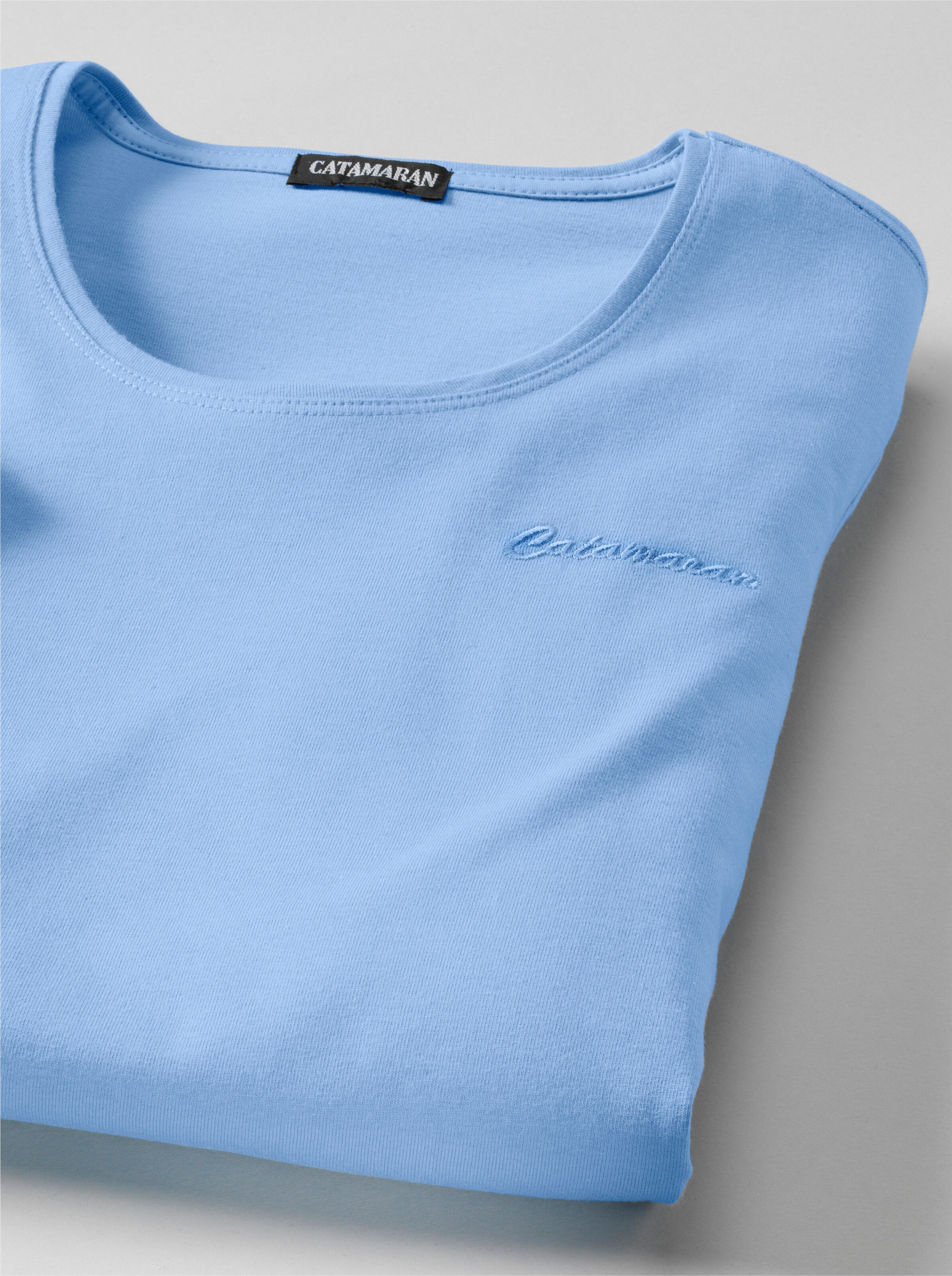 Catamaran Sports Sportshirt in marine + hellblau