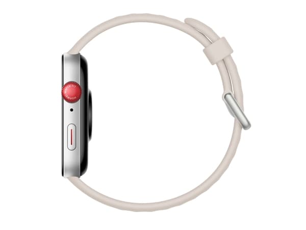 Huawei Watch Fit 3 - Aluminiumslegering - smartklokke med stropp - lær - hvit - håndleddstørrelse: 120-190 mm - display 1.82