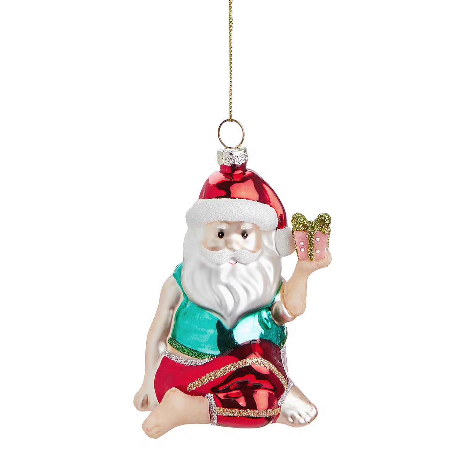 HANG ON Baumanhänger Yoga Santa mit Geschenk