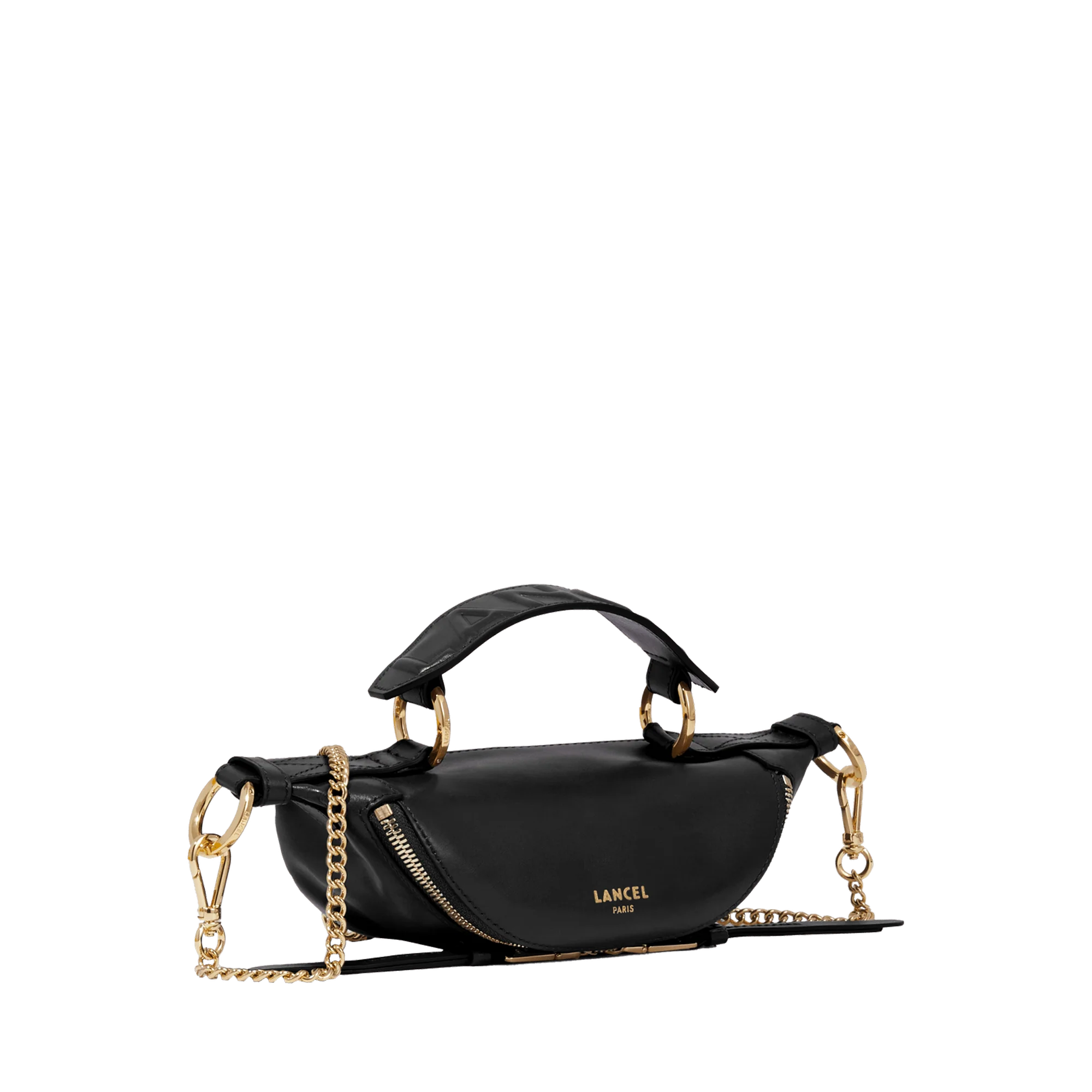 Mini sac porté croisé  Origami de Lancel-Noir