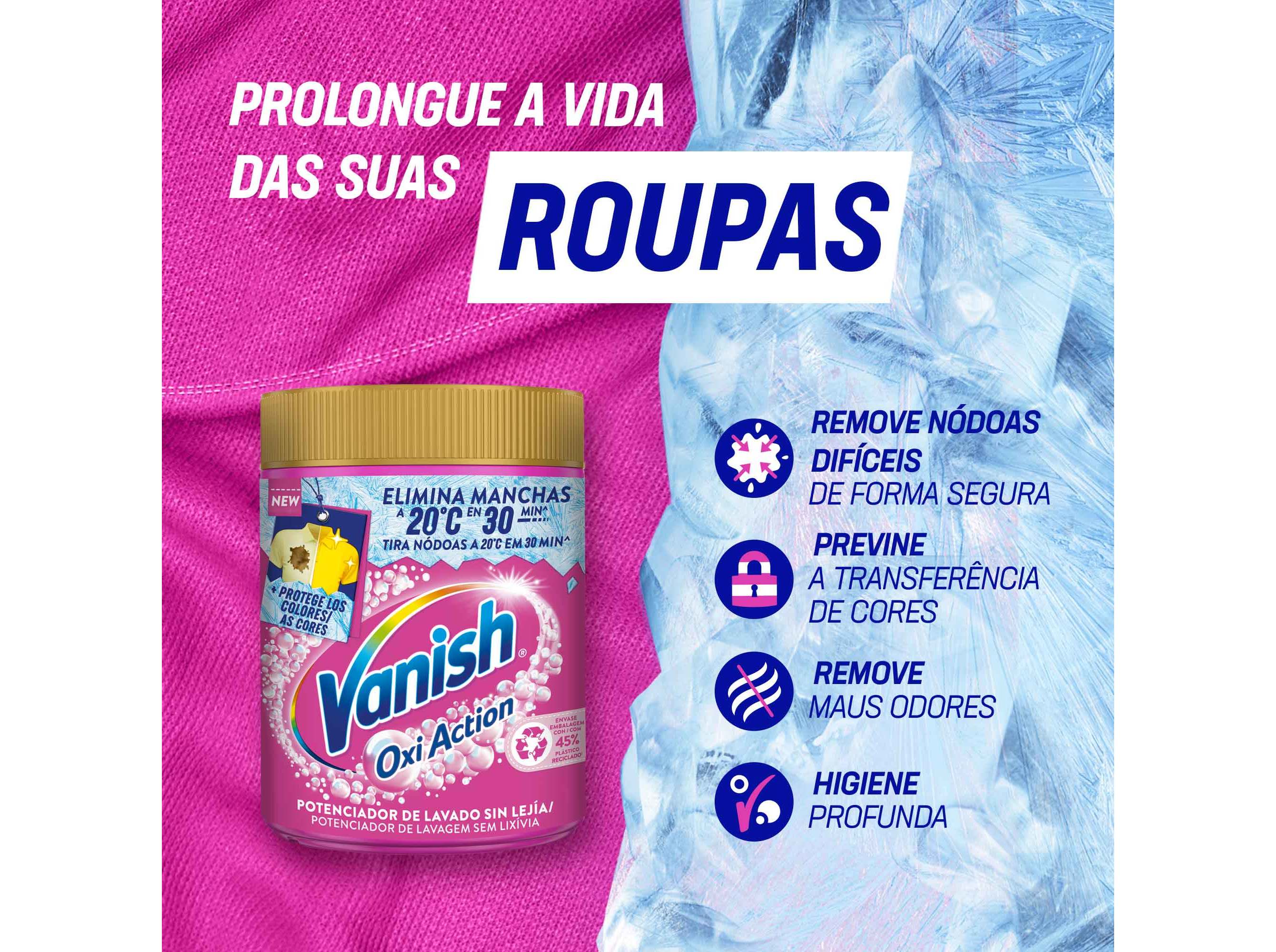 ADITIVO TIRA NÓDOAS VANISH CORES PÓ 1.45KG