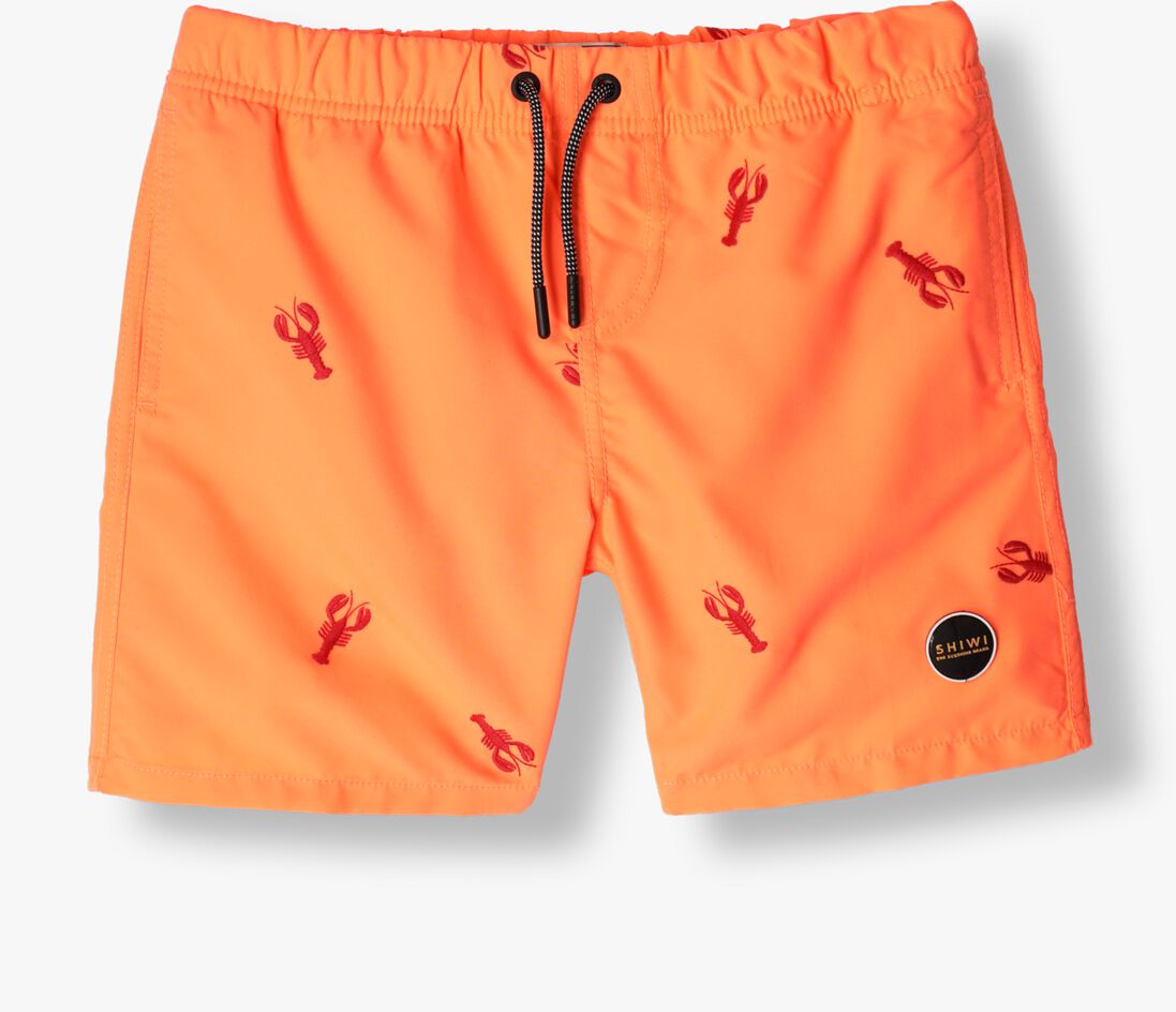 SHIWI oranje shiwi  swimshort lobster embroidery