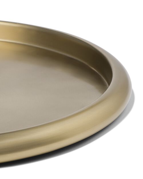 dessous de bougie Ø33cm métal doré