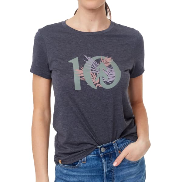 T-shirt TENTREE W TROPICAL TEN T-SHIRT PERISCOPE GREY HEATHER
