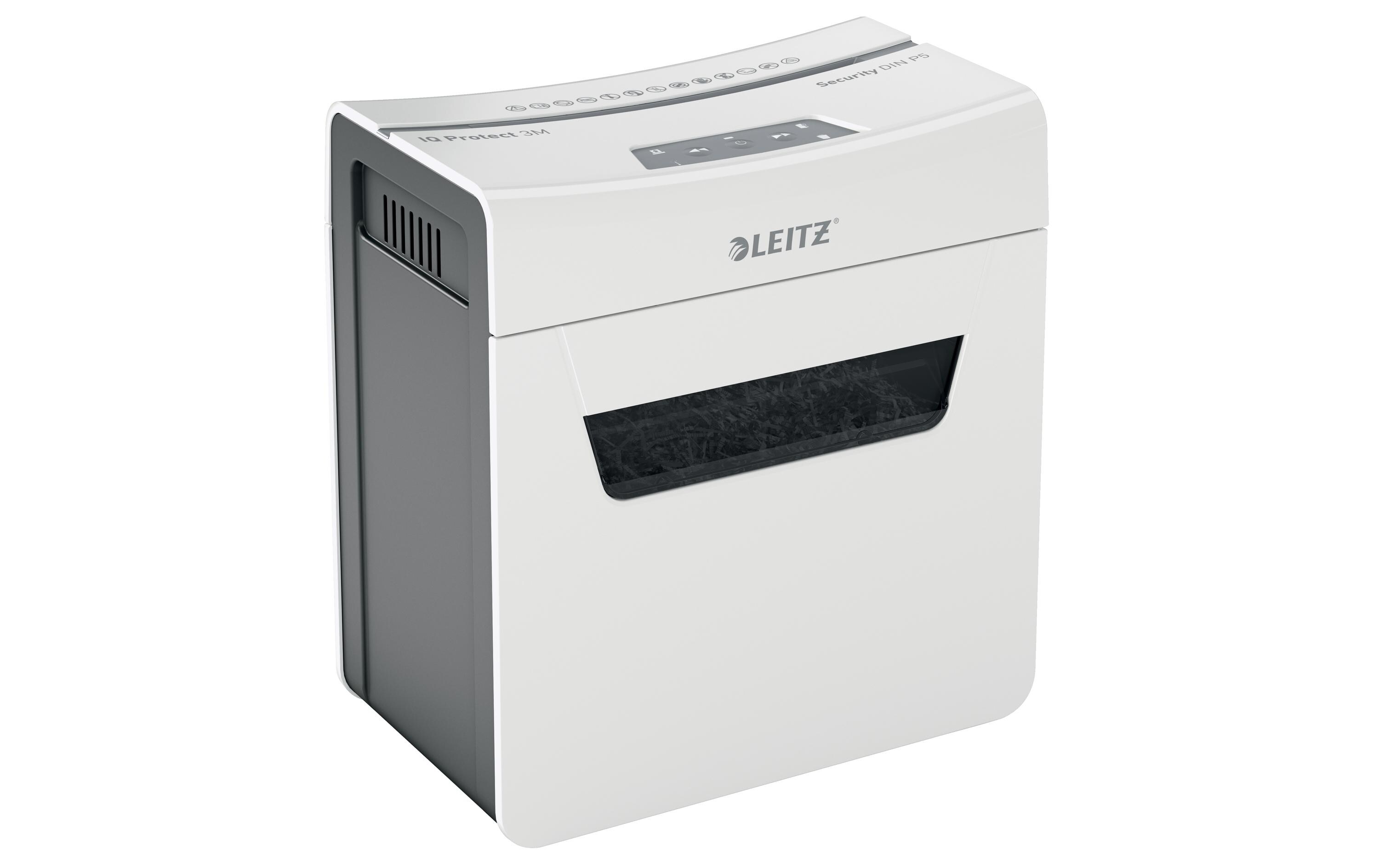 Aktenvernichter IQ Protect Premium 3M , P-5, 3 Blatt<br>Manueller Dokumentenvernichter mit Mikroschnitt für die sichere Vernichtung streng vertraulicher Unterlagen