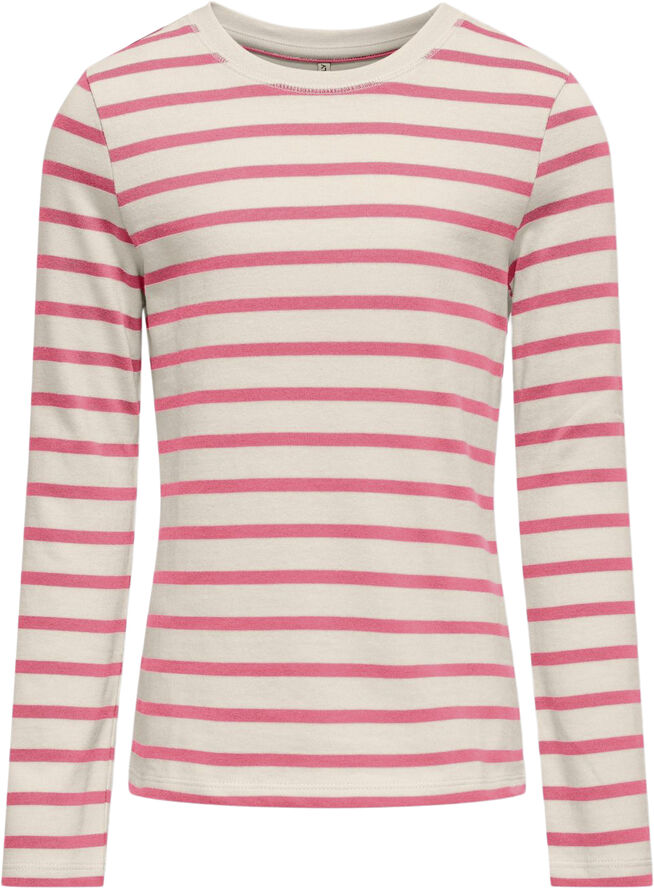 ONLY KOGNEW SOPH L/S O-NECK TOP JRS Birch/confetti
