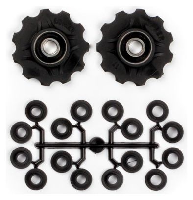 Paire de Galets de Dérailleurs avec Spacers Elvedes 2 x 11 dents SHIMANO / CAMPAGNOLO / SRAM