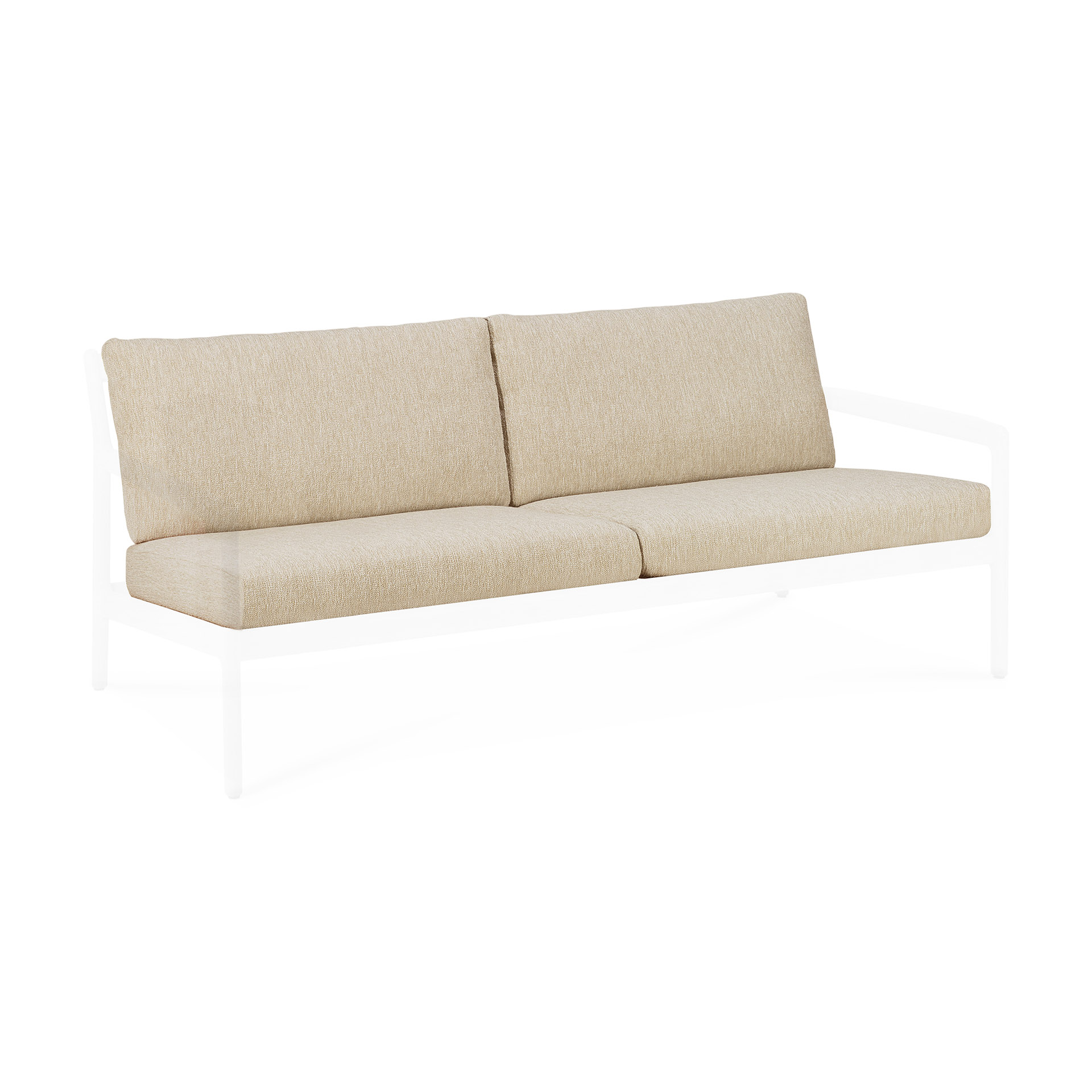 Teak Jack sofa 180 - outdoor - naturel kussen set