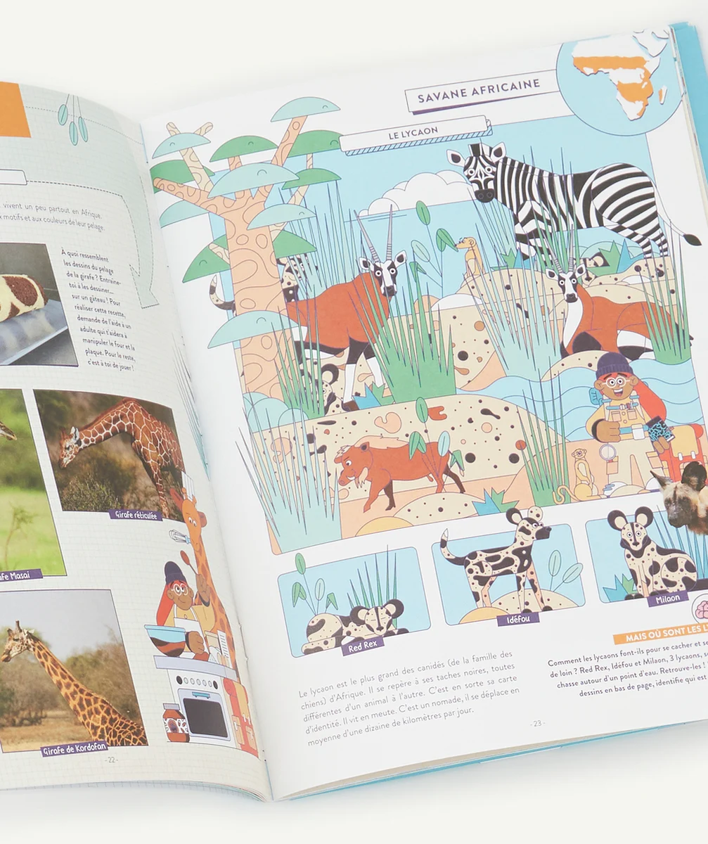 PANDACRAFTCAHIER DE DÉCOUVERTES ANIMAUX EXTRAORDINAIRES 8-12 ANS