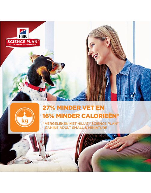Hill's Canine Adult Light Small&Mini Breed - Hondenvoer - Kip 1.4 kg