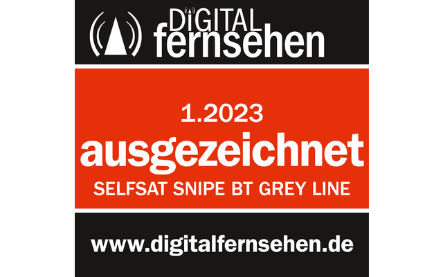 Selfsat Snipe BT Grey Line vollautomatische Camping SAT Antenne mit Bluetooth