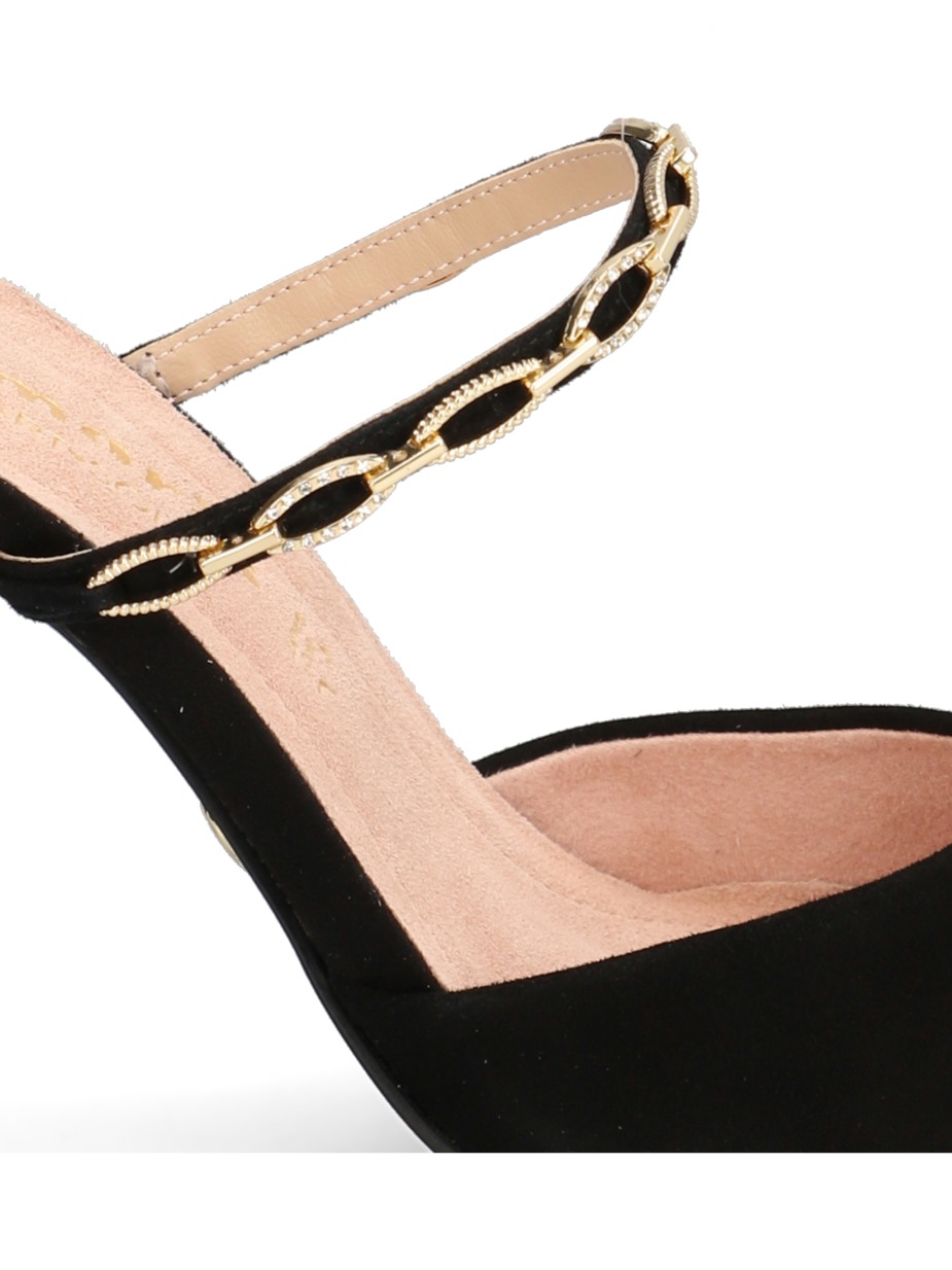 Veloursleder Pantoffel