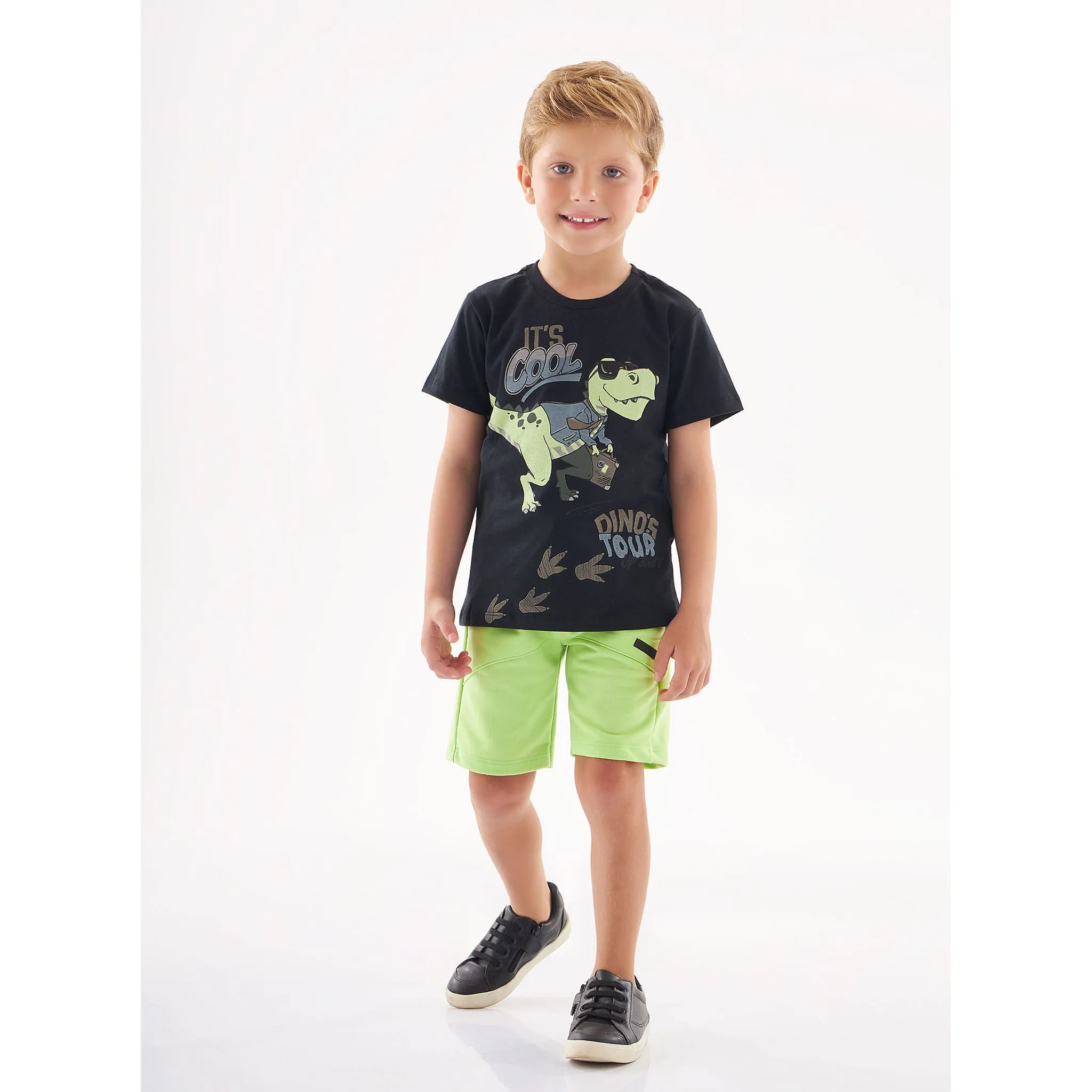 Up Baby Ensemble 2 Pièces Imprimé Dino Cool 2-8ans