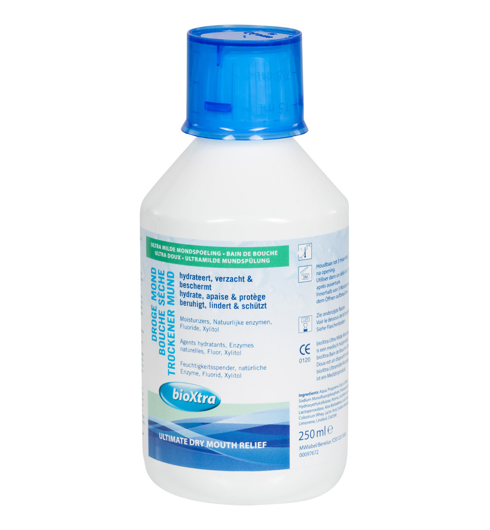 Bioxtra Mondwater zonder alcohol voor droge mond (250 ml)