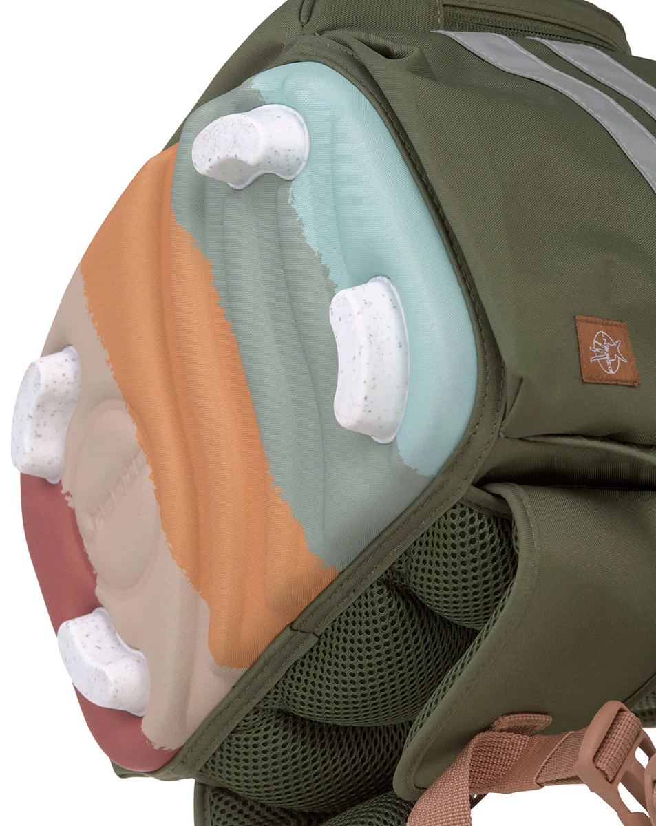 Schulranzen-Set UNIQUE (30x25x40) 9-teilig in olive