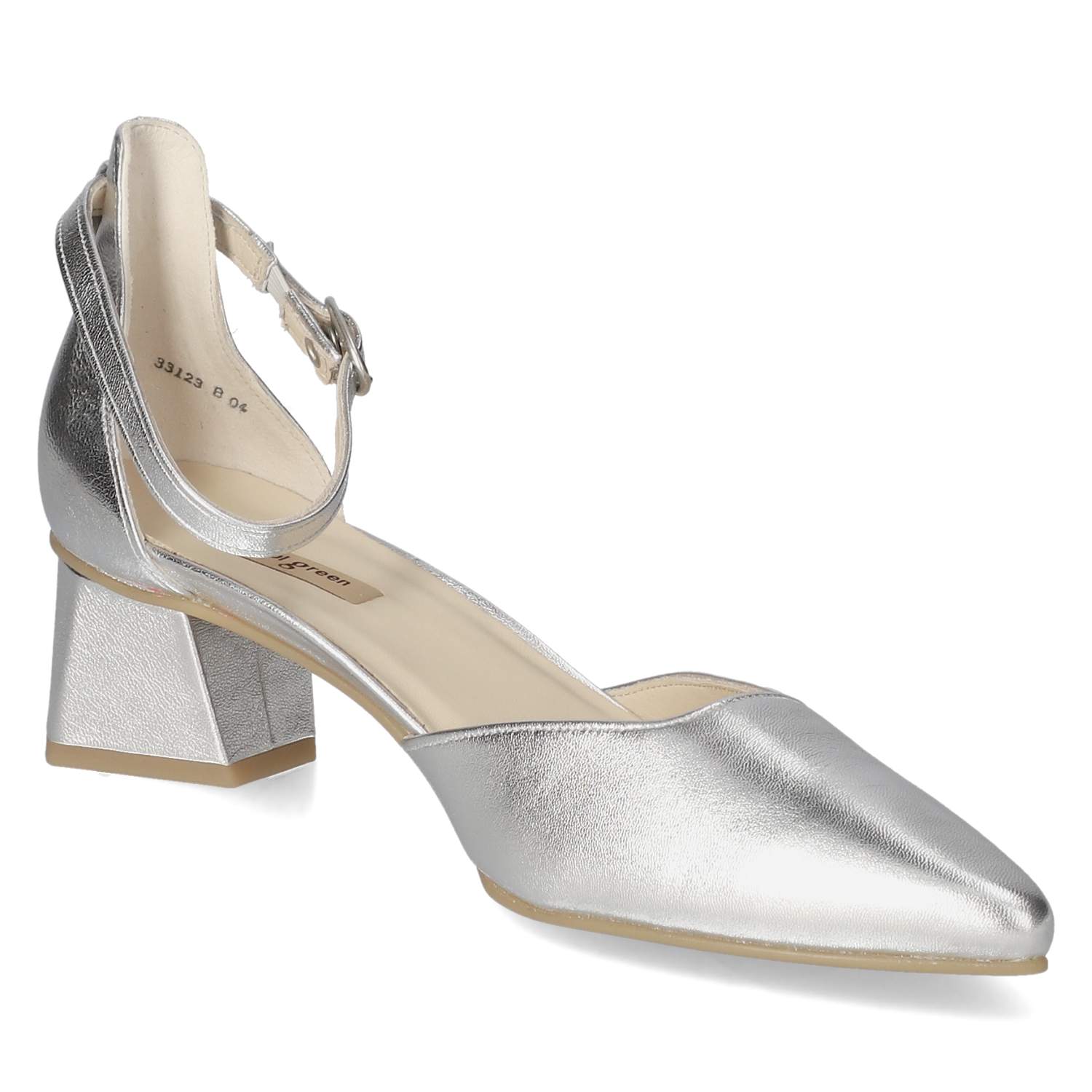 Paul Green Riemchenpumps  - silber