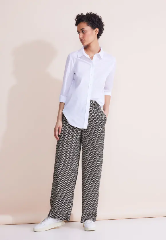 Loose Fit Damenhose - Black