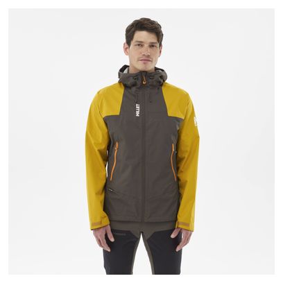 Veste Imperméable Millet Fitz Roy Khaki/Jaune