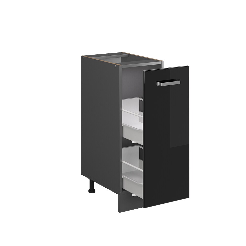 Vicco Apothekerunterschrank Küchenschrank R-Line Solid Anthrazit Schwarz 30 cm modern