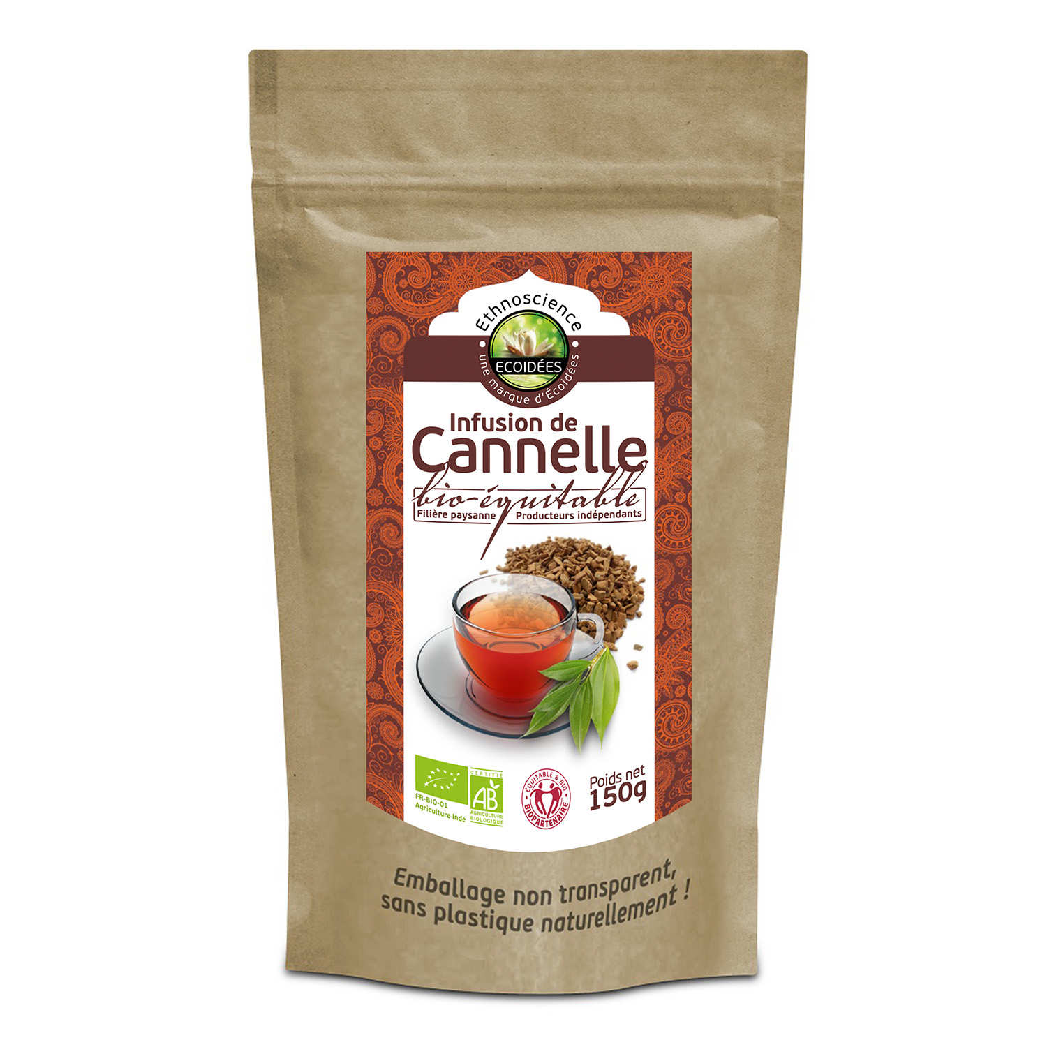 Infusion de cannelle Bio et Equitable - Ethnoscience