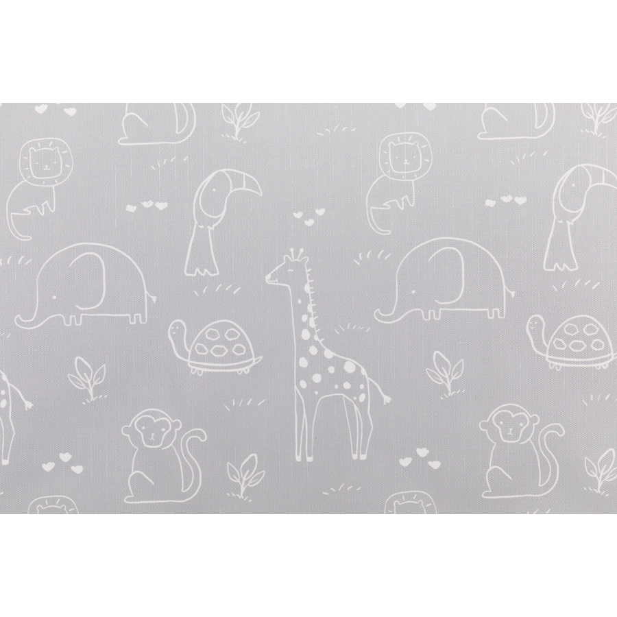 fillikid Wickelauflage 2-keil Safari Grau 50x65 cm