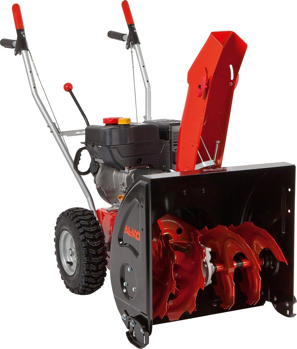 AL-KO Benzinschneefräse 560 II Snowline (4.0 kW, 182 ccm, 56 cm Räumbreite, Einzugshöhe 30 cm, drehbarer Auswurfschacht, Radantrieb mit 5 Vorwärts- und 2 Rückwärtsgängen, Luftbereifung)