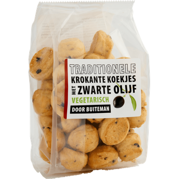 Buiteman Traditionele Krokante Koekjes met Zwarte Olijf 100 g