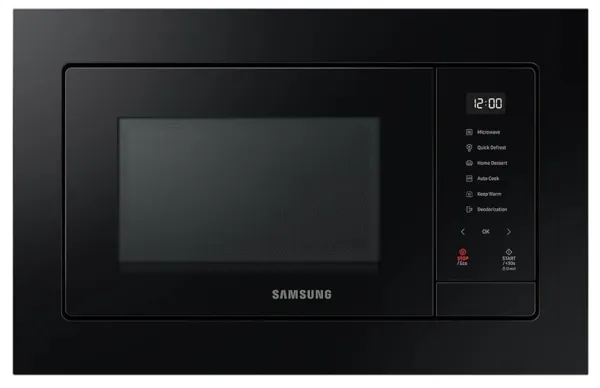 Samsung MQ7000A MG23A7318CK - Mikrobølgeovn med grill - til indbygning - 23 liter - 800 W - sort