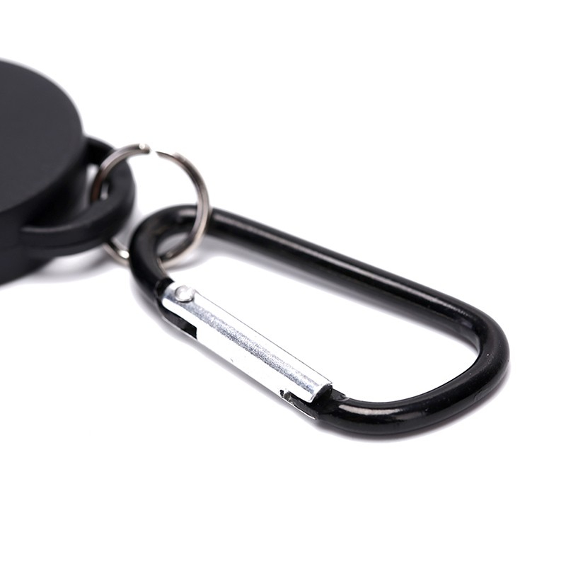 (5er Set) Anti-Lost Key-Bak Karabiner Haken Schlüsselanhänger    Schlüsselring - Schwarz