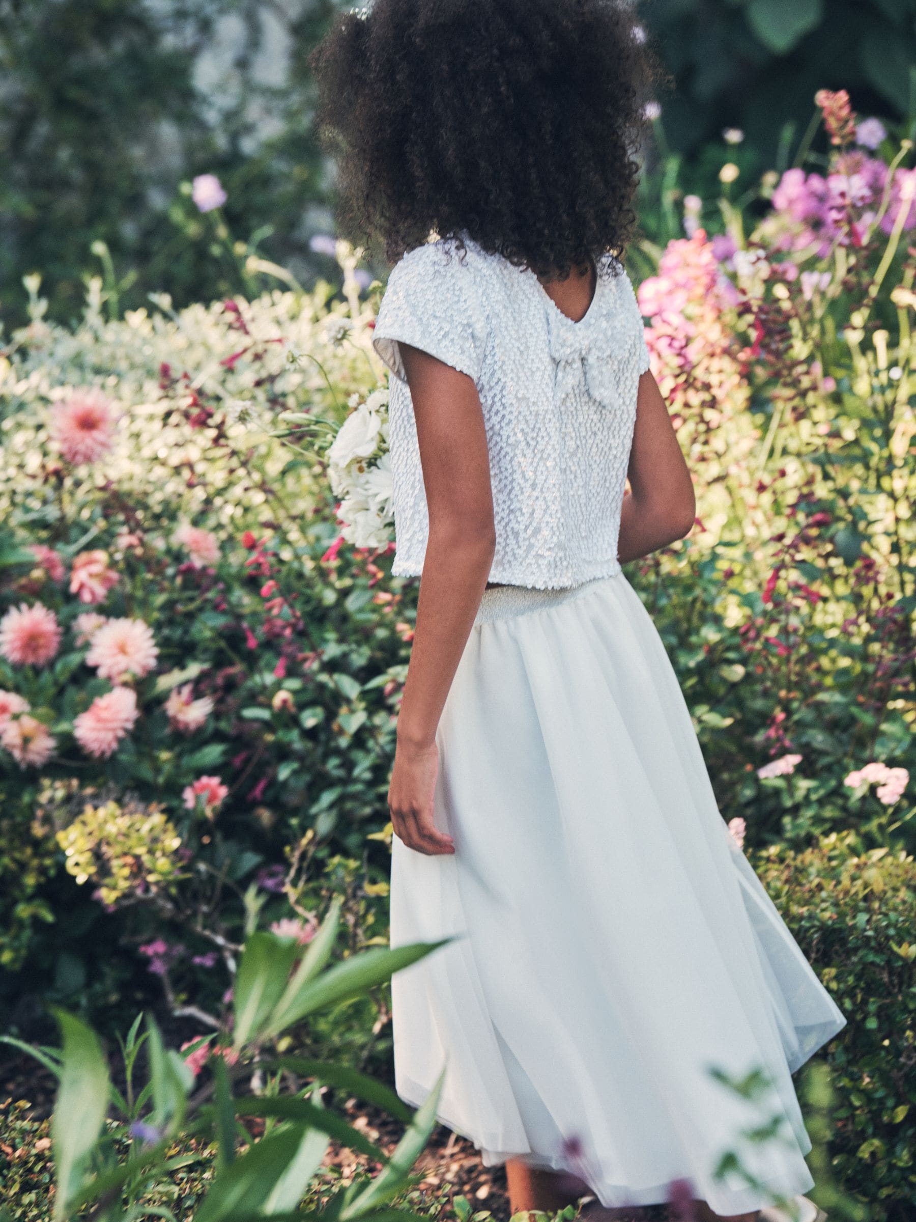 Angel & Rocket Leonie set van top met pailletten en rok