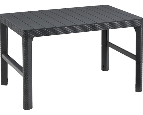 Keter Victoria loungeset, polyrattan look, 4-zits, 4-delig, grijs, inclusief kussens