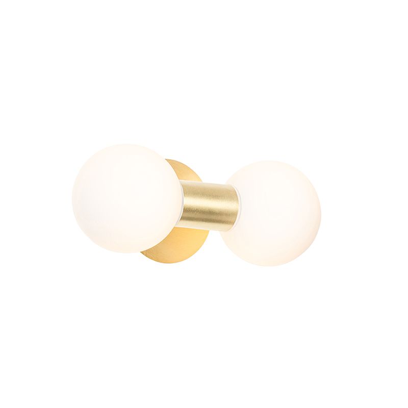 Moderne wandlamp goud IP44 2-lichts - Cederic