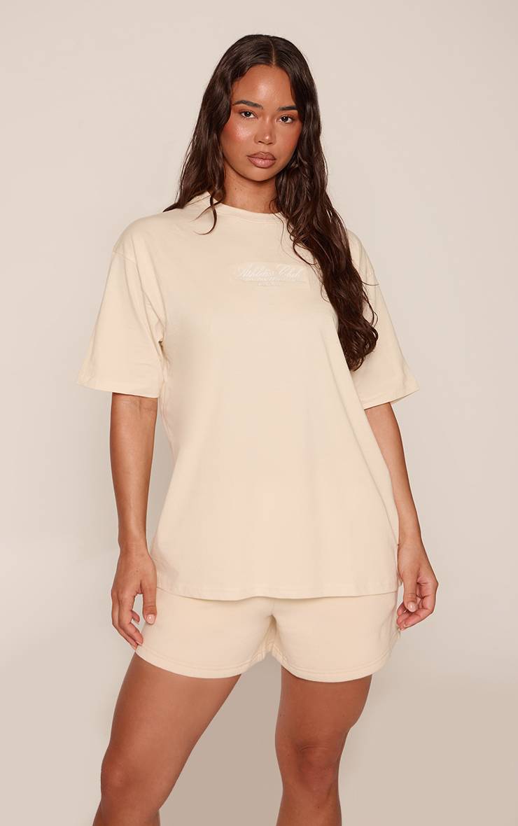 Butter Yellow T-shirt Oversize Athletics Club