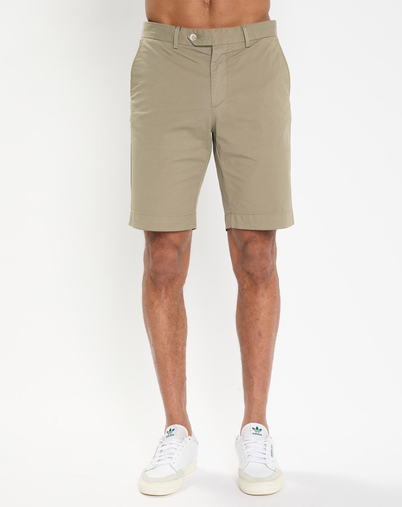 Hackett London Bermuda en Twill Regular Fit uni kaki
