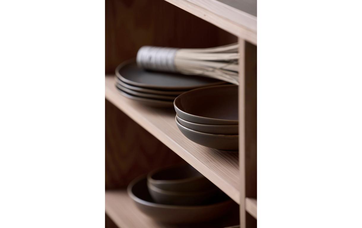 Suppen- & Pastateller Shoku Ø 21 cm, 6 Stück, Braun<br>Essteller-Set