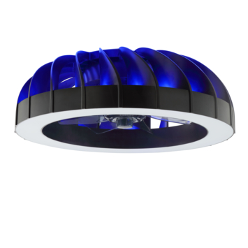 Brilliant plafondventilator Fanora met lamp en RGB functie 30W zwart