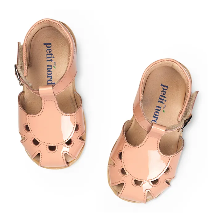 Petit Nord Sandales Scratchs Sweetheart | Rose pâle