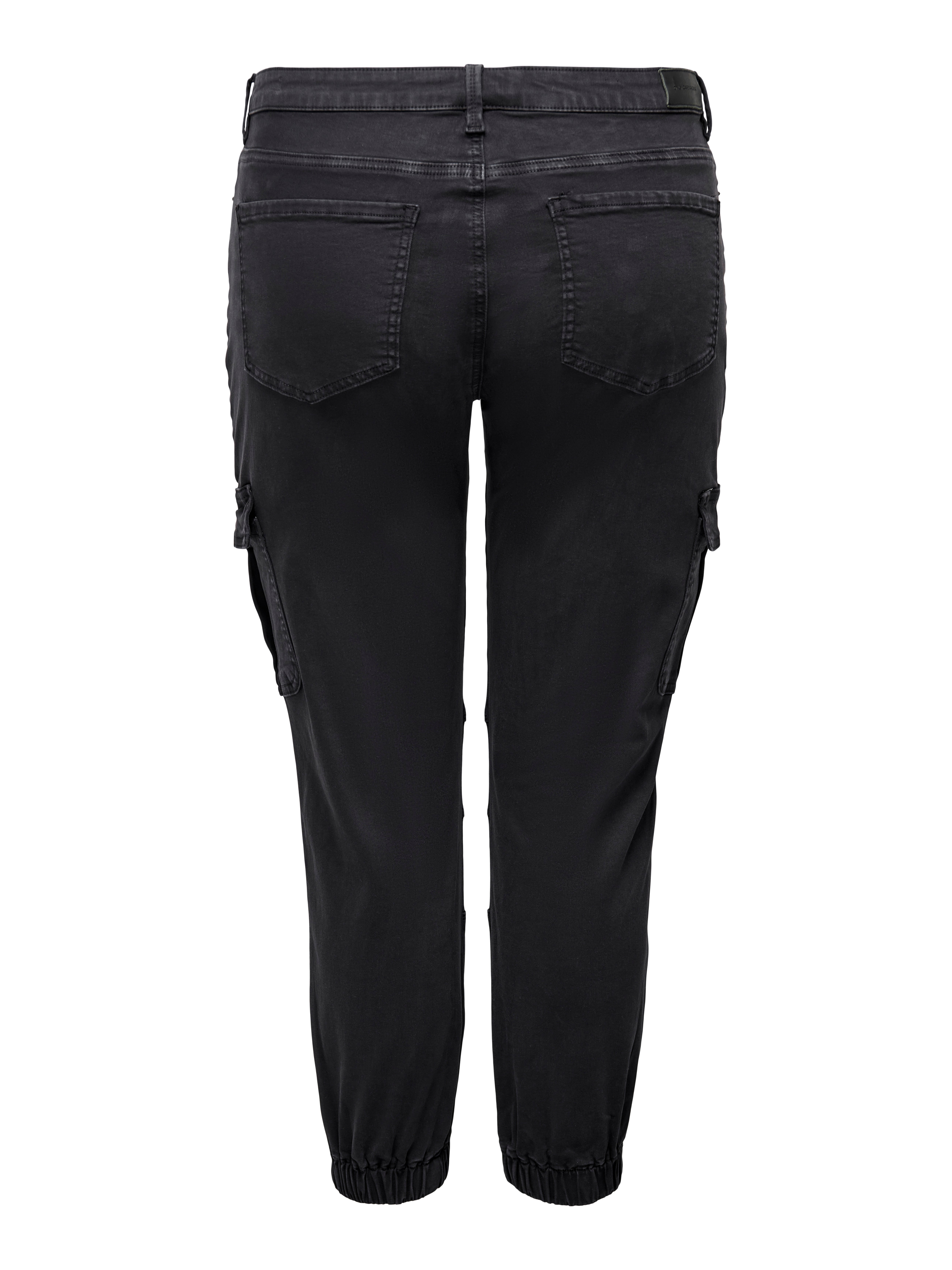 CARMISSOURI Mittlere Taille Skinny Fit Jeans Washed Black