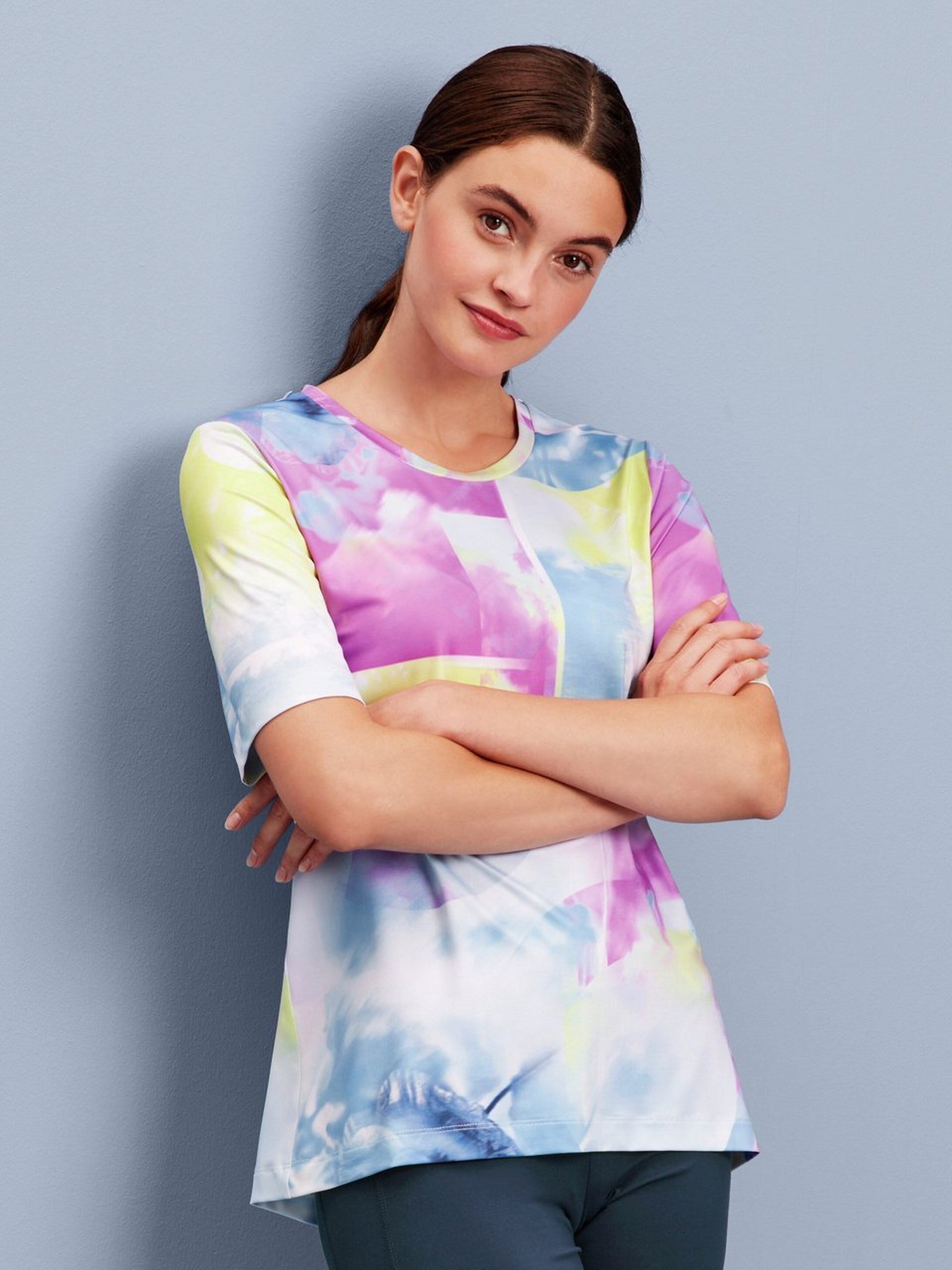 Rundhals-Shirt