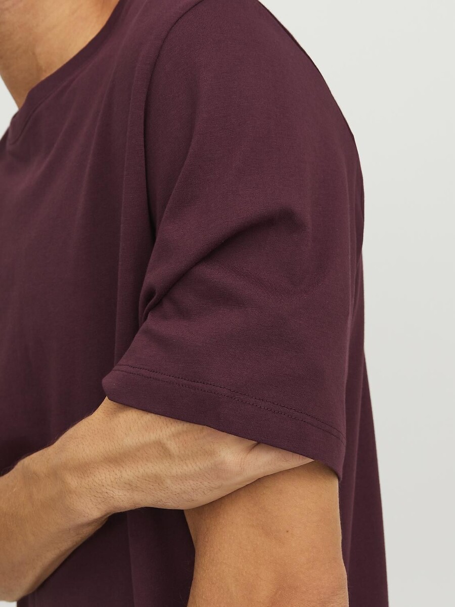 JACK & JONES<br>Camiseta de gola redonda em algodão orgânico