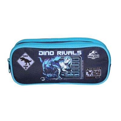 Trousse Jurassic World - 2 compartiments - bleu - Bagtrotter