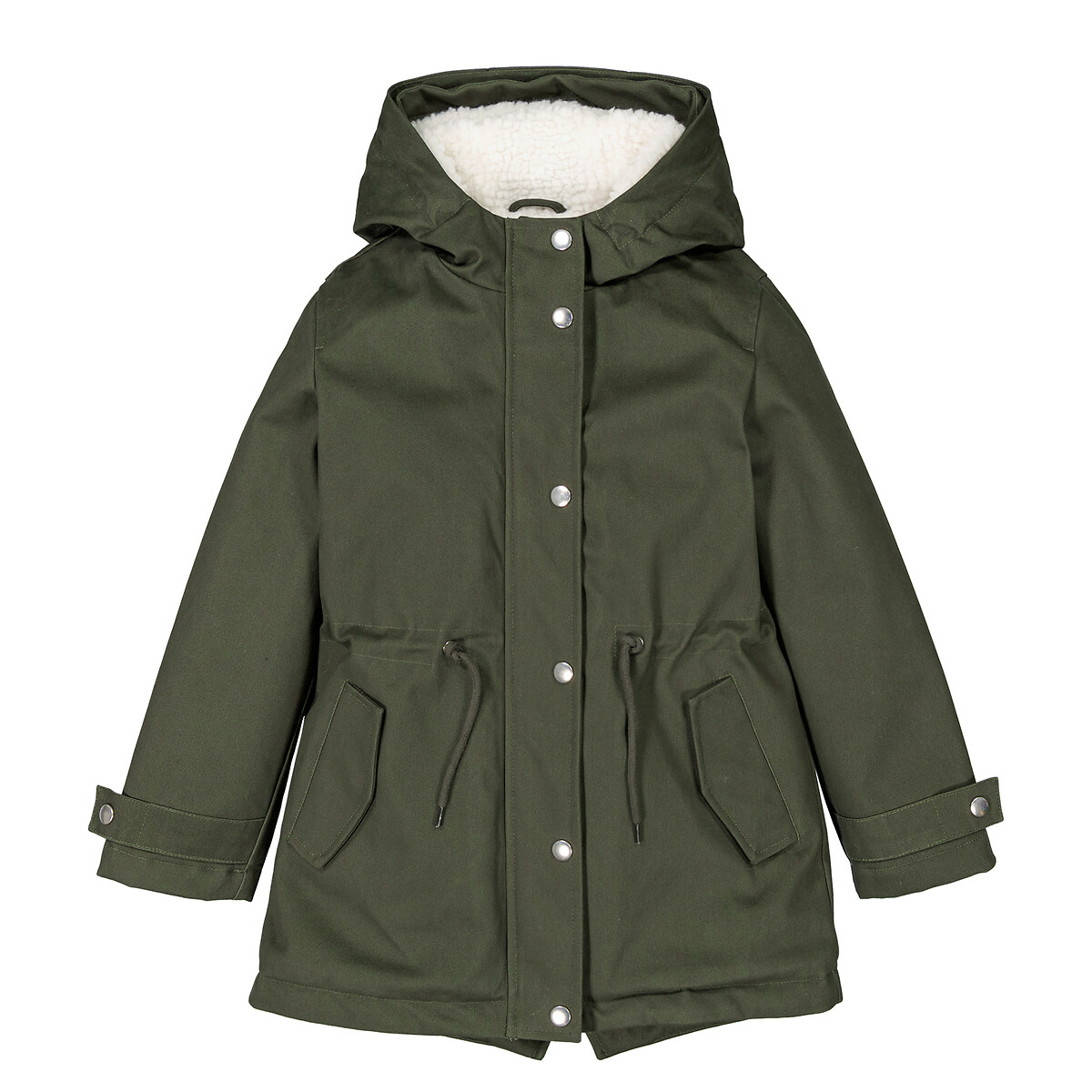 COLEÇÕES LA REDOUTE<br>Casaco quente com capuz, forrado com sherpa