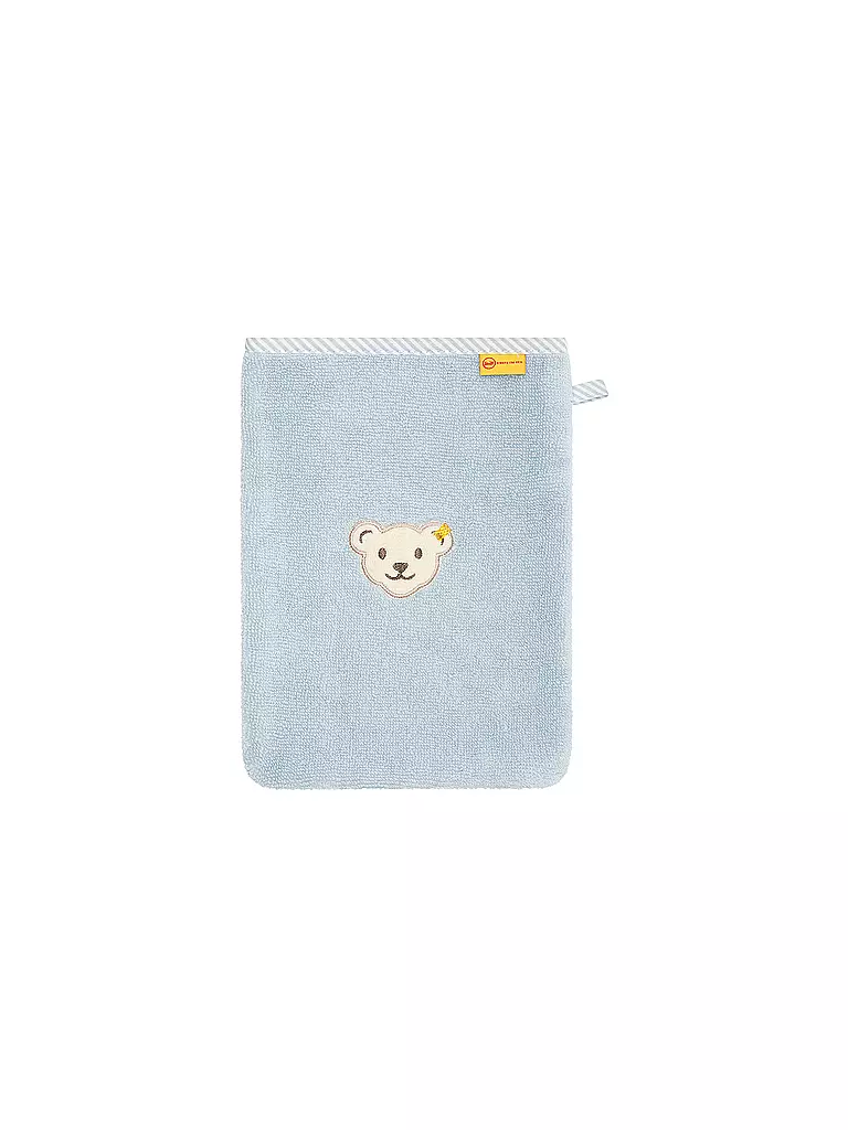 STEIFF Baby Waschlappen hellblau