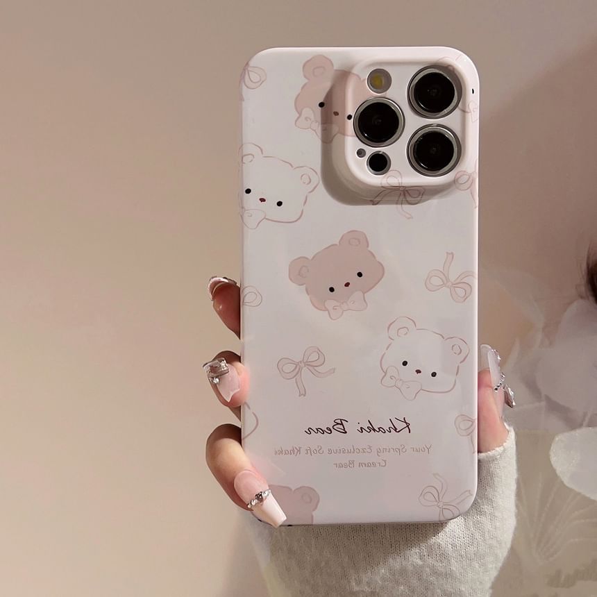 Mobby - Bear telefoonhoesje - iPhone 15 Pro Max / 15 Pro / 15 Plus / 15 / 14 Pro Max / 14 Pro / 14 Plus / 14 / 13 Pro Max / 13 Pro / 13 / 13 mini / 12 Pro Max / 12 Pro / 12 / 12 mini / 11 Pro Max / 11 Pro / 11