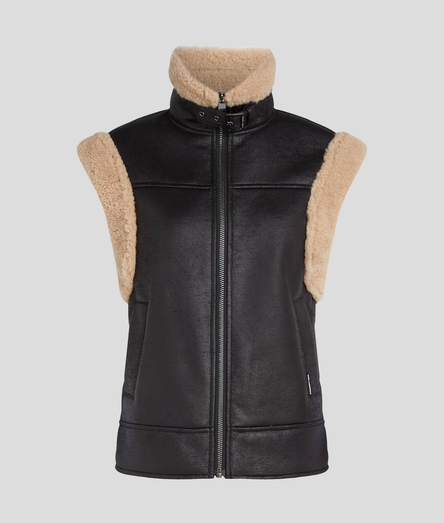 GILET IMITATION DAIM