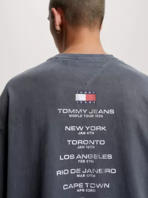 Camiseta oversized com logo de tigre